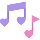 music,music player,musical note,song,quaver,love and romance,romantic,hearts,romantic music